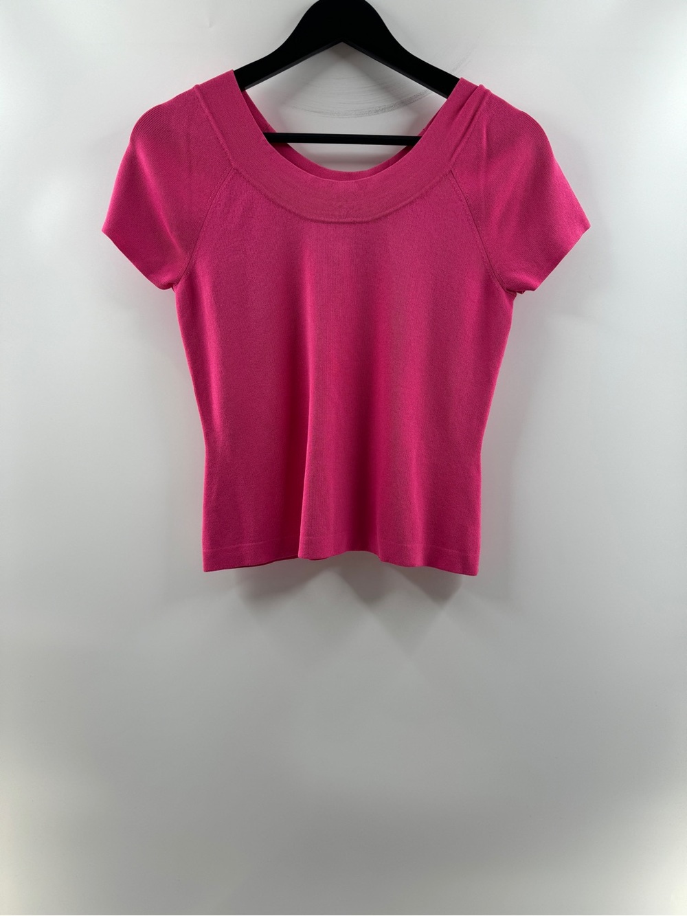 Talbots Hot Pink Knit Short Sleeve Top – Women's Medium